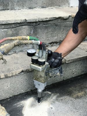Injection of Foam or Mudjacking Material